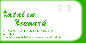 katalin neumark business card